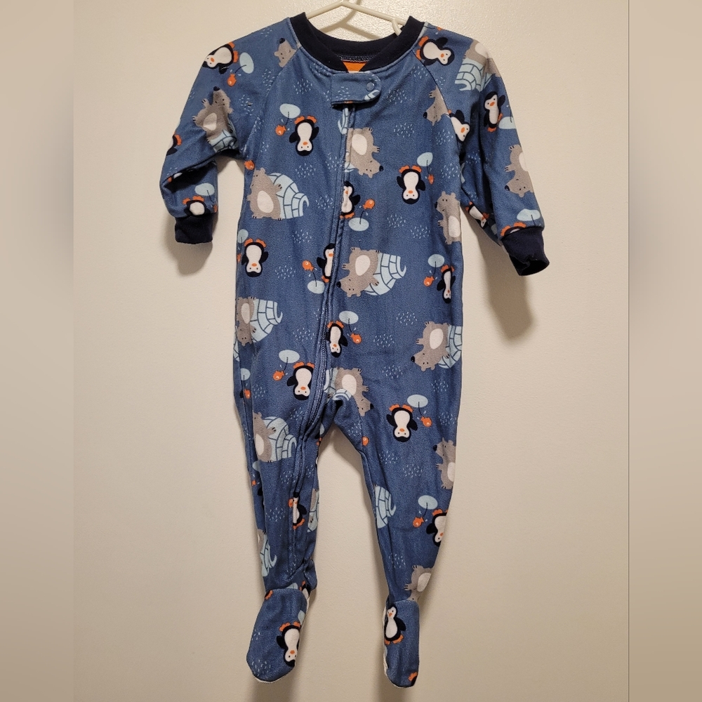 Carter's Penguin Zip Up Sleep and Play Pajamas
